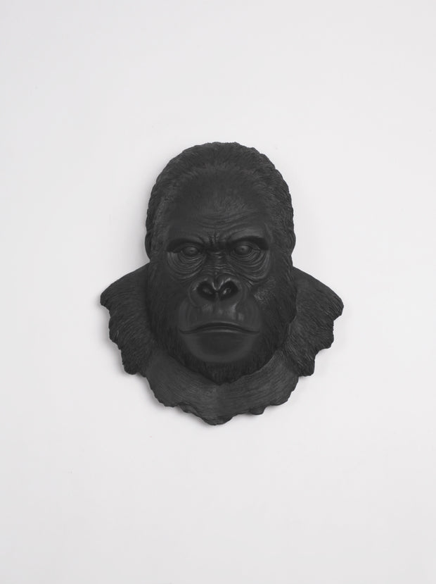 Black Gorilla Head Wall Decor