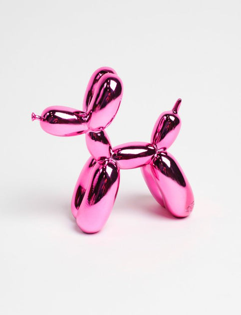 XL Cameo-Pink Balloon Dog Sculpture