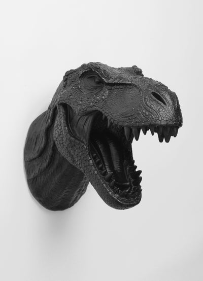 The Rufus in Black | Modern T-Rex Decor, Dinosaur Art