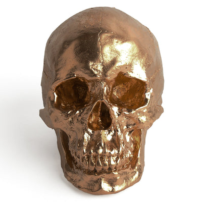 The Fitz in Bronze | Trendy Victorian Gothic Human Skull Art