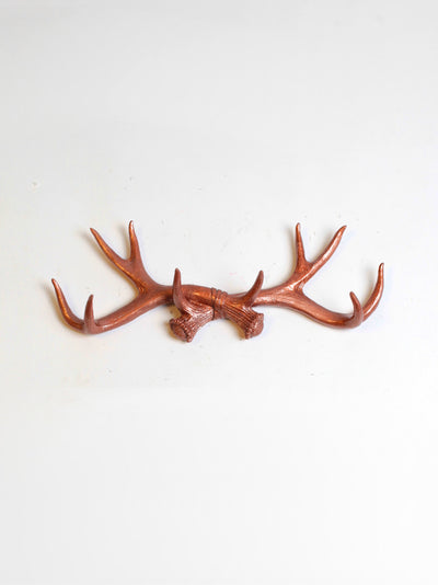 Copper Resin Deer Antler Wall Hook