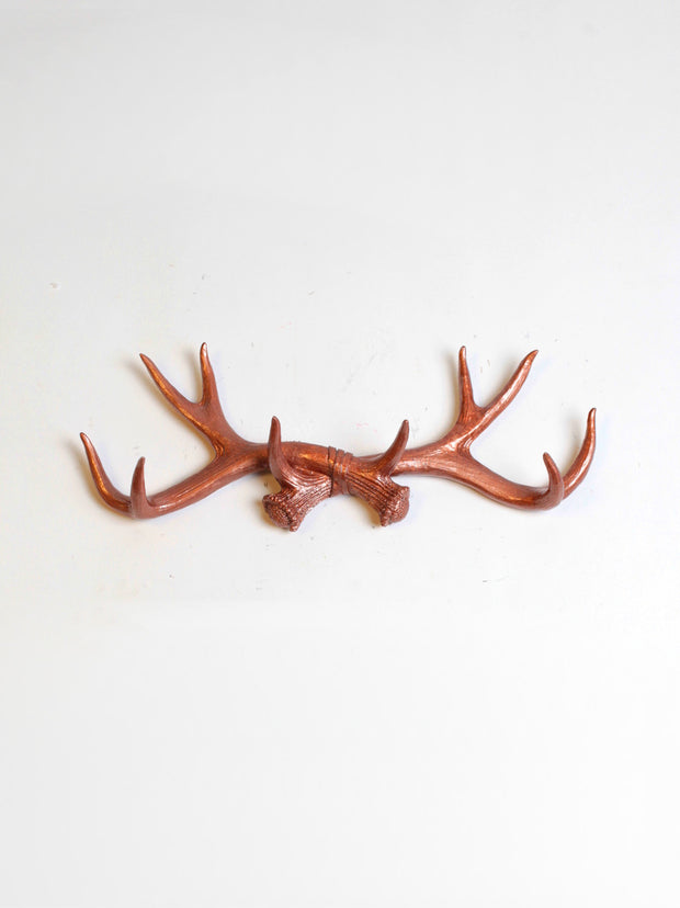 Copper Resin Deer Antler Wall Hook