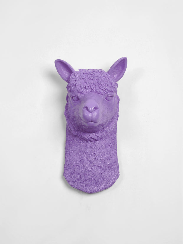 llama wall ornament in Lavender