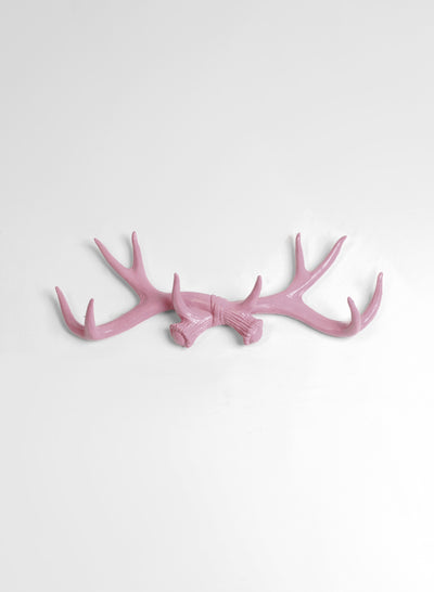 Lilac Antler Wall Rack | Deer Antler Hook | Lilac Resin Antlers