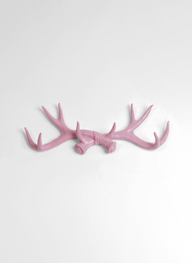 Lilac Antler Wall Rack | Deer Antler Hook | Lilac Resin Antlers