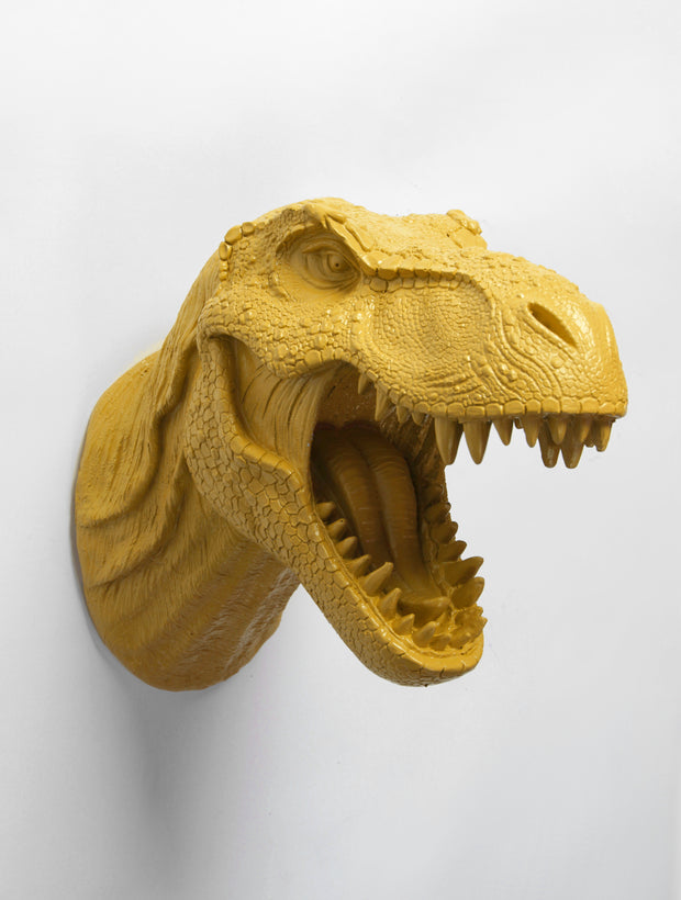 The Bronson in Mustard | Modern T-Rex Decor, Dinosaur Art