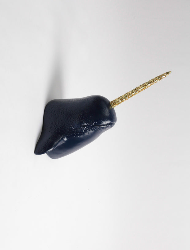 The Walley in Navy and Gold Glitter | Narwhal Coastal Home Decor